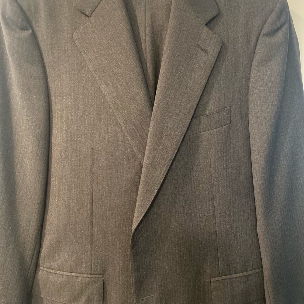 Canali Grey Herringbone Men’s Suit